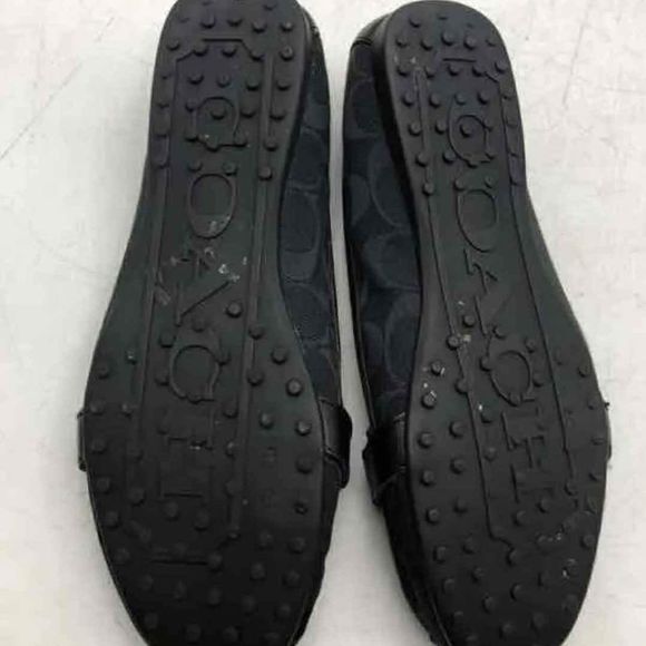 Coach Designer Black Loafer Flats - Size Women's 7 - Picture 6 of 7
